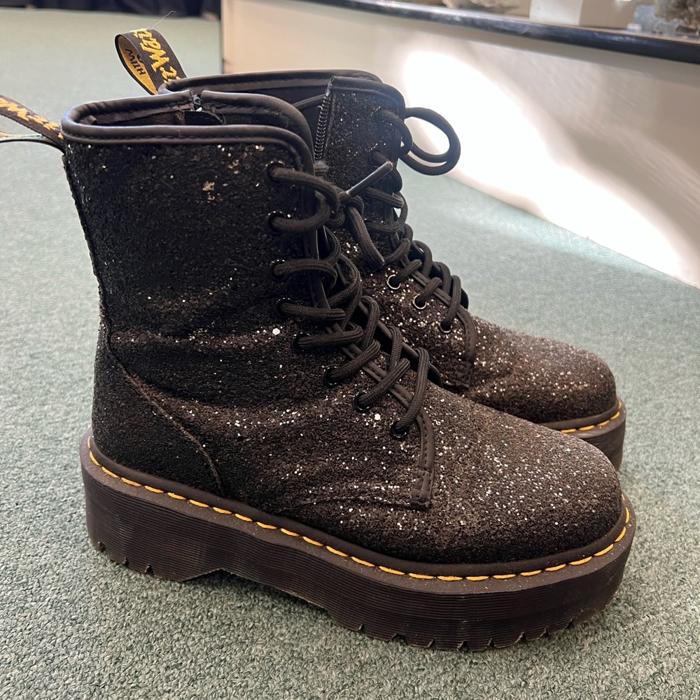 Dr. Martens Docs Doc Martens Sparkle Black Boots